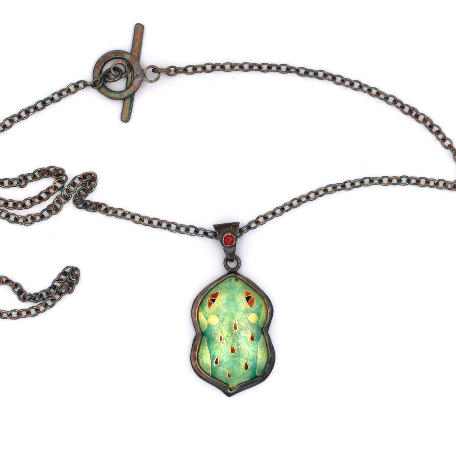 Sarah Hemmings-vourda Strawberry frog pendant