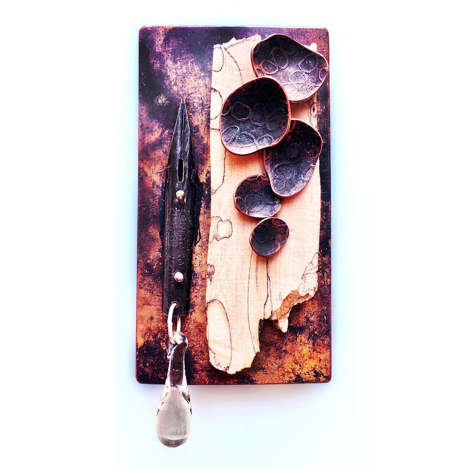 Eleanor Watson Spalted Wood Brooch